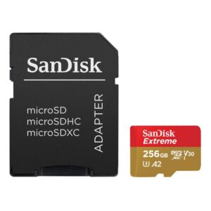 SanDisk Extreme, Tarjeta de memoria microSDXC de 256 GB · SDSQXAV-256G-GN6MA