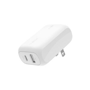 Belkin BoostCharge, Cargador doble de pared USB-C y USB-A, 42 W · WCB009dqWH