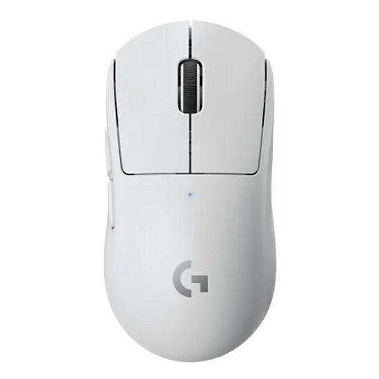 Logitech PRO X SUPERLIGHT, Mouse Gaming de 5 Botones inalámbrico USB, Sensor HERO Óptico 25K dpi, POWERPLAY, Blanco · 910-005940