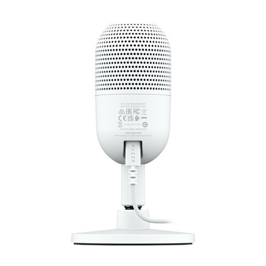 Razer Seiren V3 Mini, Micrófono condensadora de 14mm, Supercardioide, USB, Blanco· RZ19-05050300-R3U1