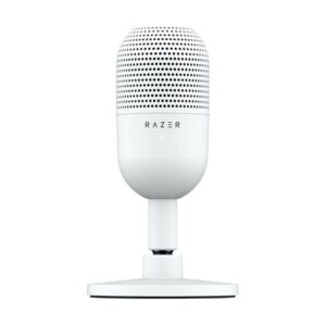 Razer Seiren V3 Mini, Micrófono condensadora de 14mm, Supercardioide, USB, Blanco· RZ19-05050300-R3U1