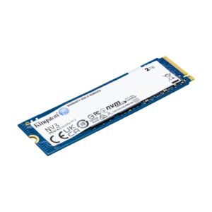 Kingston NV3, Unidad de Estado Sólido NVMe SSD de 2TB, M.2 2280, PCIe 4.0 x4, Interno · SNV3S/2000G
