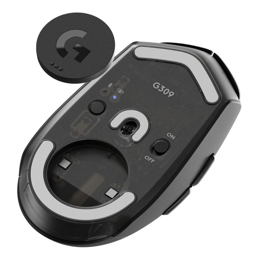 Logitech G309 LIGHTSPEED, Mouse Gaming Inalámbrico Bluetooth/USB, Óptico 25K dpi, Negro · 910-007197