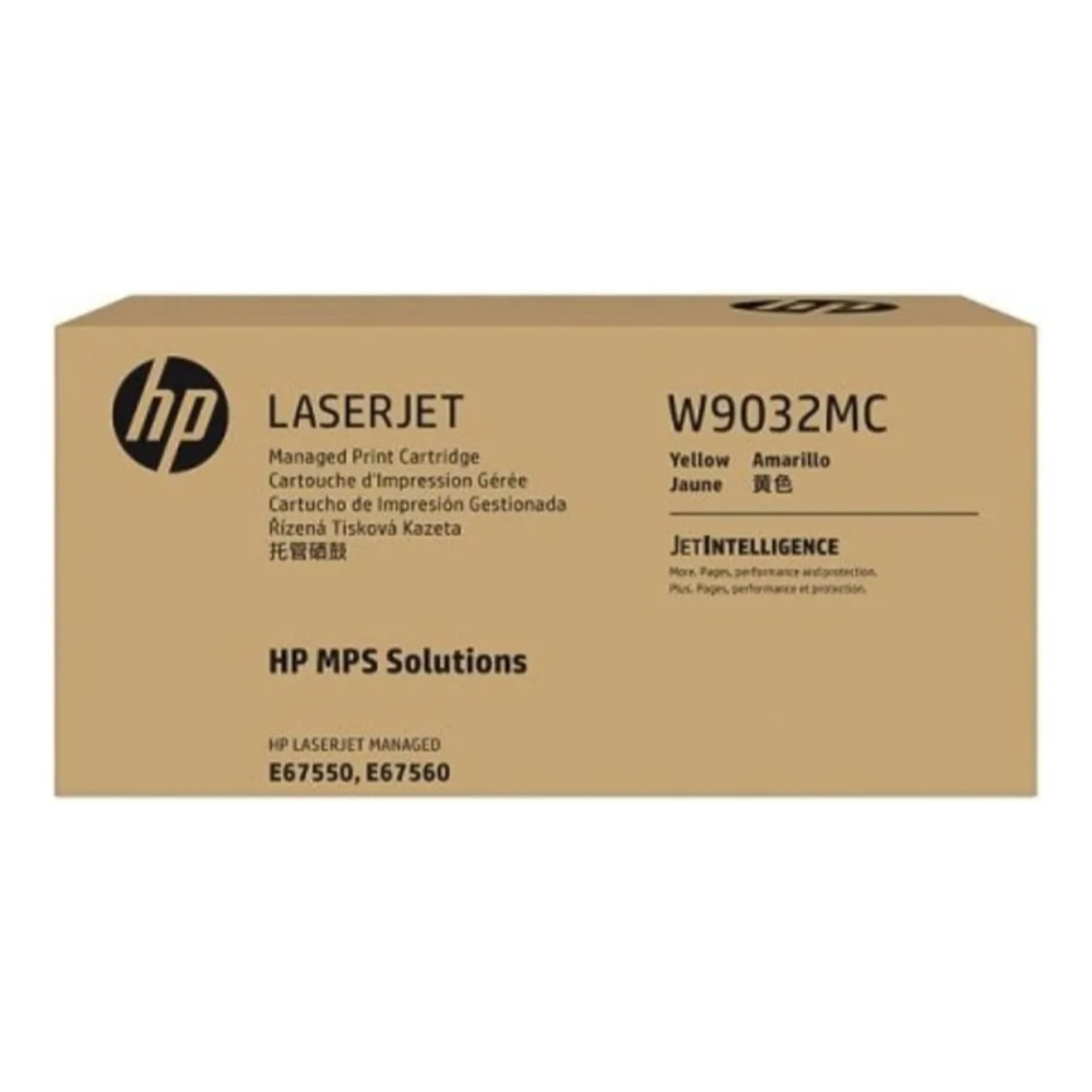 HP W9032MC, Cartucho de tóner para LaserJet Color Managed, Amarillo · W9032MC