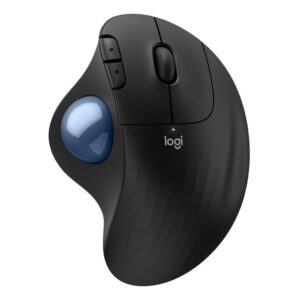 Logitech ERGO M575S, Mouse Inalámbrico Bluetooth, USB Logi Bolt, Trackball, Óptico 2000 dpi, Grafito · 910-007031