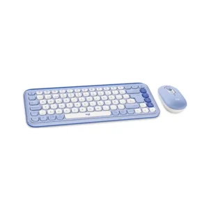 Logitech POP Icon, Combo Teclado y Mouse inalámbrico Bluetooth, Español, Lila · 920-013054