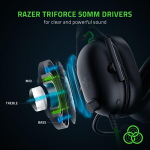 Razer BlackShark V2 X, Auricular Gaming Cableado USB, Negro · RZ04-04570100-R3U1
