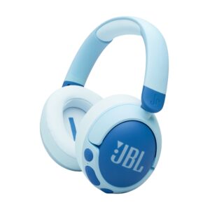 JBL Junior 470NC, Auriculares inalámbricos Bluetooth para niños, ANC, 50H (Azul) · JBLJR470NCBLUAM