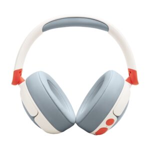 JBL Junior 470NC, Auriculares inalámbricos Bluetooth para niños, ANC, 50H (Blanco) · JBLJR470NCWHTAM