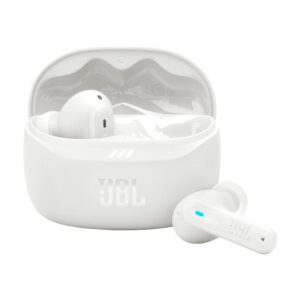 JBL Tune Beam 2, Auriculares inalámbricos Bluetooth con micrófono, ANC, 48h (Blanco) · JBLTBEAM2WHTAM
