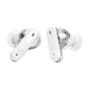 JBL Tune Beam 2 Ghost Edition, Auriculares inalámbricos Bluetooth con micrófono, ANC, 48h · JBLTBEAM2GWHTAM