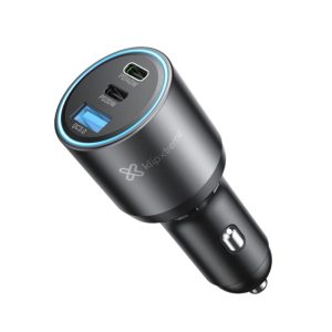 Klip Xtreme PowerCar 140, Cargador de auto de 140W con puertos USB-C® y USB-A · KCC-140