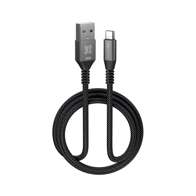 Klip Xtreme PowerGo 050, Cable USB-A a USB-C de 30W, 3FT · KAC-050-3FT