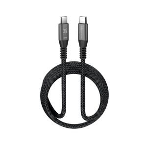 Klip Xtreme PowerGo 250, Cable trenzado USB-C de carga rápida, 60W, 6FT · KAC-250-6FT