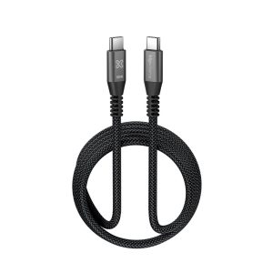 Klip Xtreme PowerGo 550, Cable trenzado USB-C de carga rápida, 100W, 6FT · KAC-550-6FT