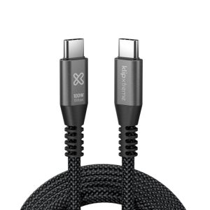 Klip Xtreme PowerGo 650, Cable trenzado USB-C PD 3.1, Video 4K 30Hz, 100W 10Gbps, 10FT · KAC-650-10FT