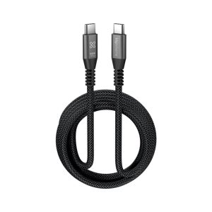 Klip Xtreme PowerGo 650, Cable trenzado USB-C PD 3.1, Video 4K 30Hz, 100W 10Gbps, 10FT · KAC-650-10FT