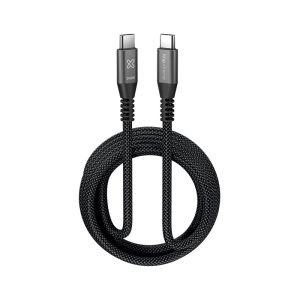 Klip Xtreme PowerGo 750, Cable trenzado USB-C de carga rápida, 240W, 10FT · KAC-750-10FT