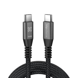 Klip Xtreme PowerGo 750, Cable trenzado USB-C de carga rápida, 240W, 6FT · KAC-750-6FT