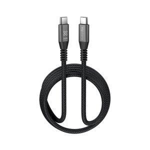 Klip Xtreme PowerGo 850, Cable trenzado USB-C PD 3.1, Video 4K 60Hz, 240W 40Gbps, 6FT · KAC-850-6FT