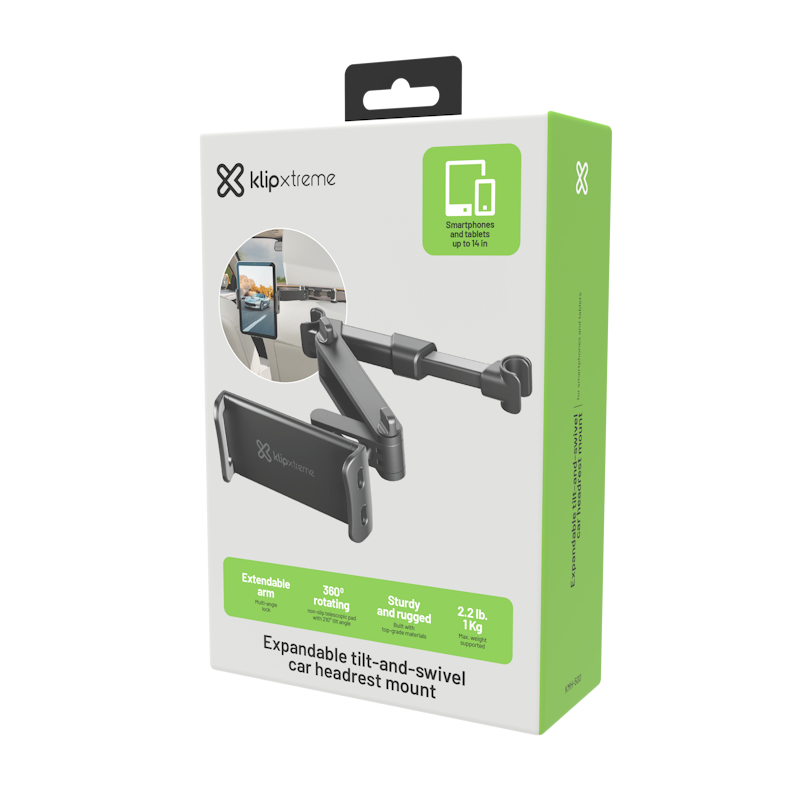 Klip Xtreme, Soporte expandible de teléfono para cabecera de auto · KMH-500