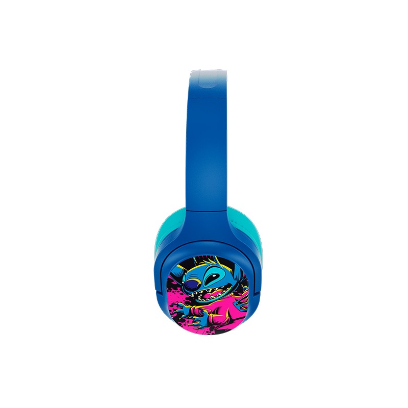 Xtech Edición Stitch, Audífonos para niños inalámbricos, Bluetooth/3.5mm, Azul · XTH-D366ST