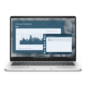 DELL Pro 14 PC14255, Laptop 14″ FHD+ IPS, AMD Ryzen AI 5 340, 16GB DDR5, 512GB SSD, W11 Pro, Teclado español, Plata · NFF86