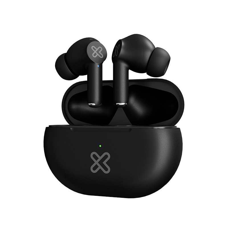 Klip Xtreme Buds-Fi, Auriculares Inalámbricos Bluetooth, IPX4, Negro · KTE-015BK