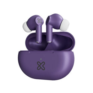 Klip Xtreme Buds-Fi, Auriculares Inalámbricos Bluetooth, IPX4, Púrpura · KTE-015PR